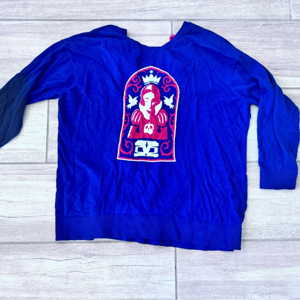 Torrid Disney Blue Sweater with Snow White Design-3X